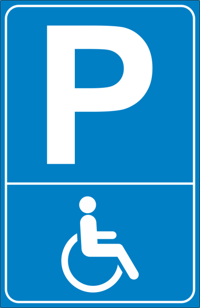 Parkplatzkennzeichnung Aufkleber